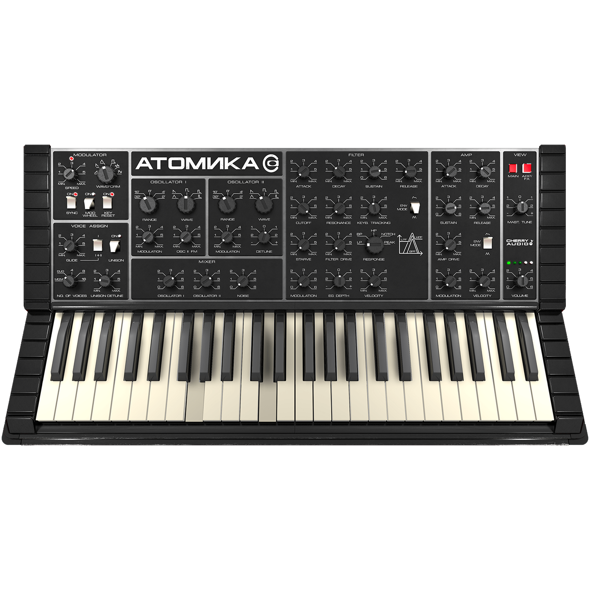 Atomika Synthesizer interface